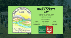 Desktop Screenshot of mollyockettdays.com